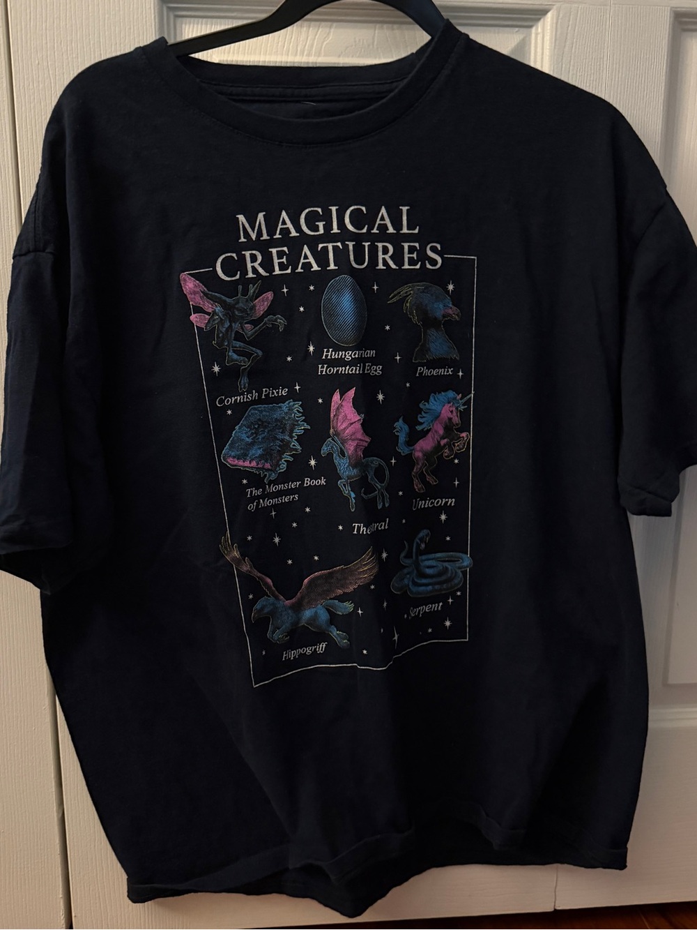 Harry Potter magical creatures graphic tee tshirt